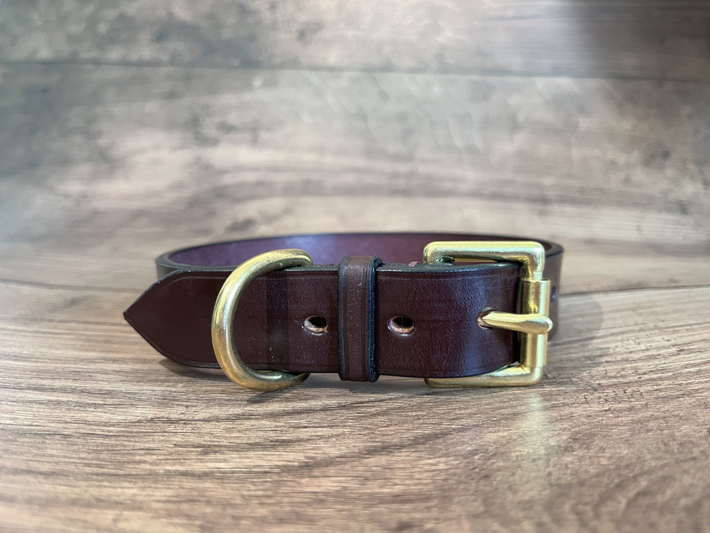 Handmade Plain Leather Dog Collar