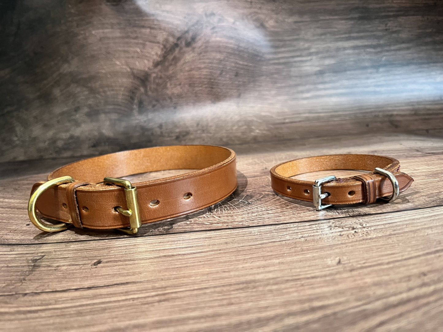 Handmade Plain Leather Dog Collar