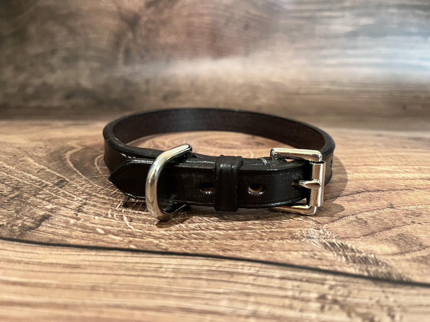 Handmade Plain Leather Dog Collar