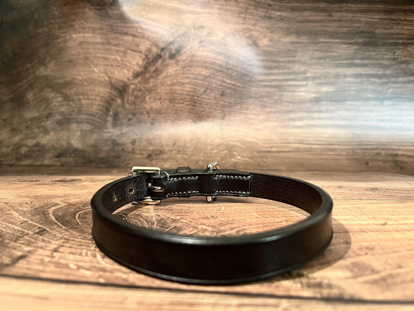 Handmade Plain Leather Dog Collar